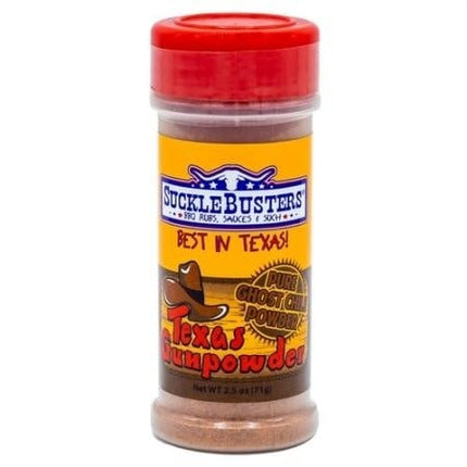 Sucklebusters Texas Gunpowder Pure Ghost Chile Powder 2.5 oz