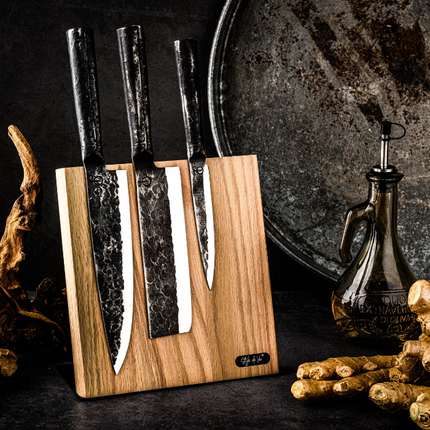 Style de Vie Magnetic Knife Stand Oak 