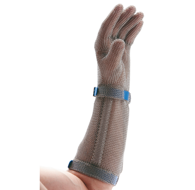 Ausbeinhandschuh lang, Größe 0, Handumfang 15 cm.