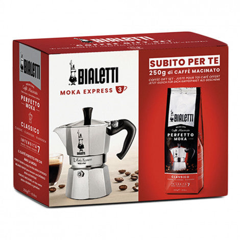 Bialetti Moka Express 6 Tassen + kostenloser Kaffee Classico