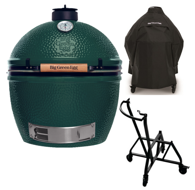 Big Green Egg XLarge + Integgrated Nest + Handler + Cover