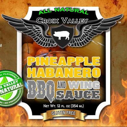 Croix Valley Pineapple Habanero BBQ &amp; Wing Sauce 12 oz 