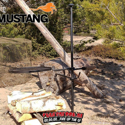 Mustang Kampvuur BBQ Set Staal Smederij Kwaliteit