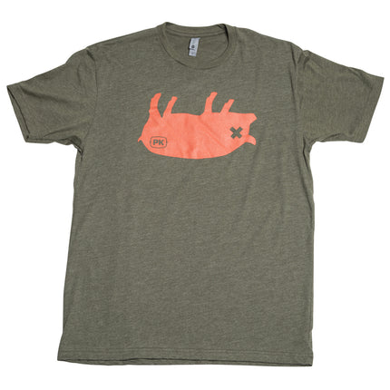 PK Grills Pig Tee Shirt in Green