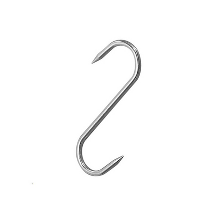 Stainless steel meat hook 80 x 4 mm 10 pieces