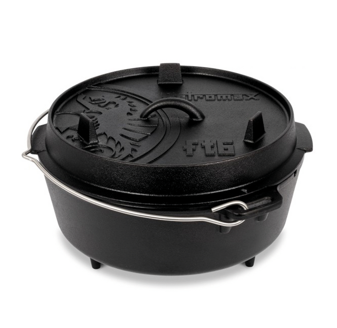 Petromax 6 Quarts / 5,5 Liter Dutch Oven met 3 Pootjes