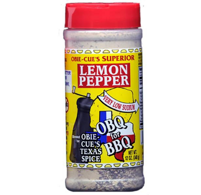 Obie Cue's Lemon Pepper 12oz