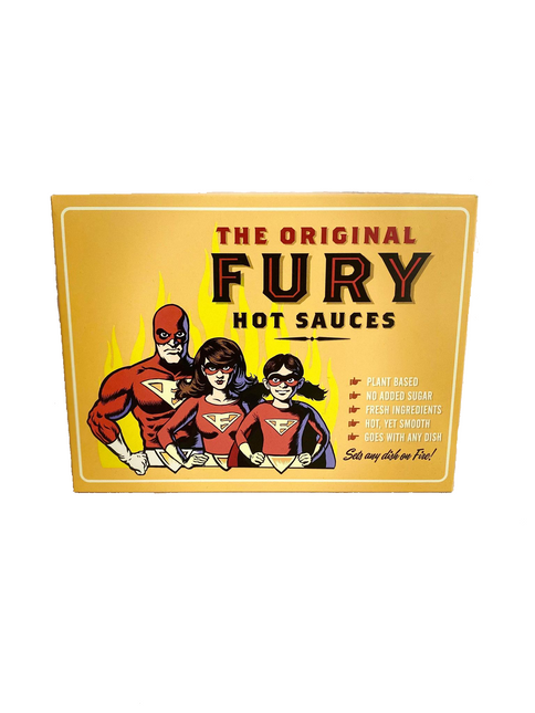 The Original Fury Hot Sauces Gift Box