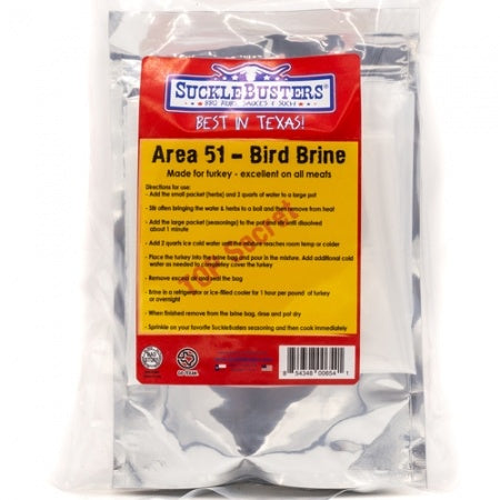 SuckleBusters Area 51 Bird Brine Kit for Turkey 8 oz