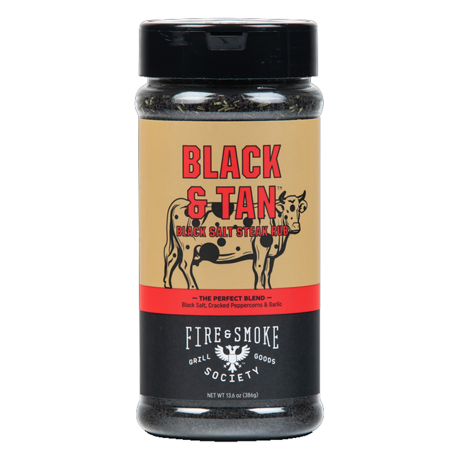 Fire&Smoke Black & Tan Black Salt Steak Rub 13.6 oz