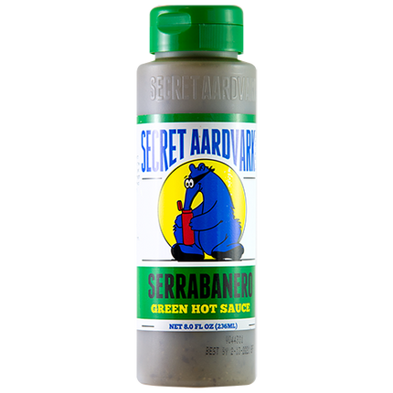 Secret Aardvark Serrabanero Green Hot Sauce 8 oz