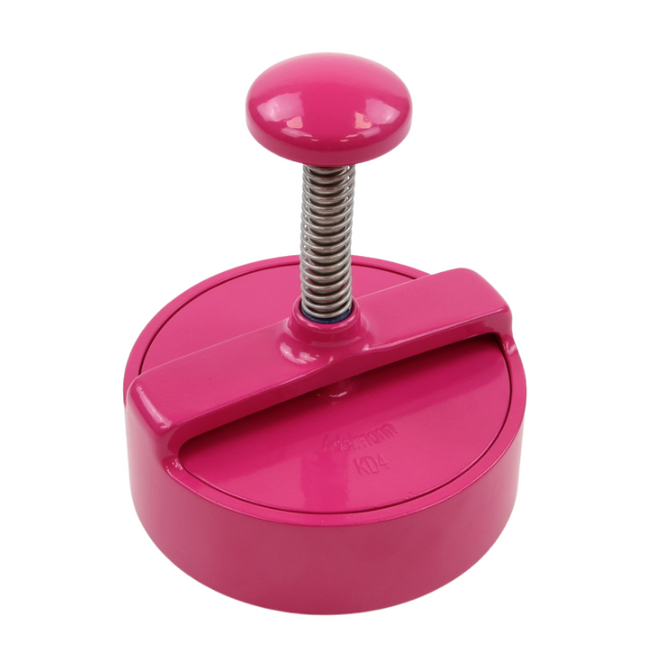 Aluminum Hamburger Press Pink Ø125mm