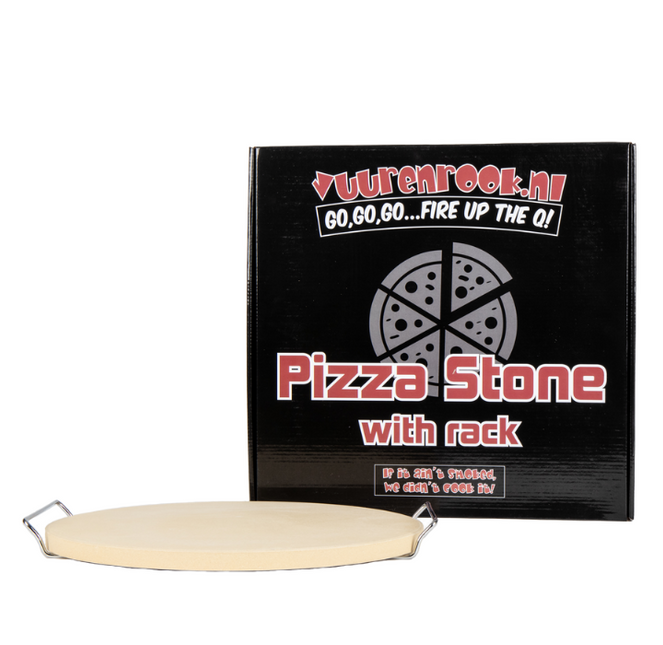 Vuur&amp;Rook Universal Pizza Stone With Rack