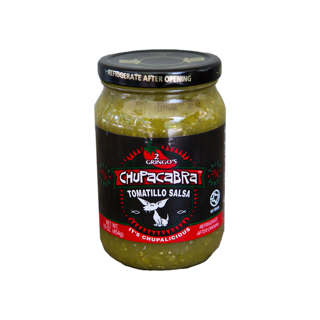 2 Gringos Chupacabra Salsa Tomatillo 16 oz