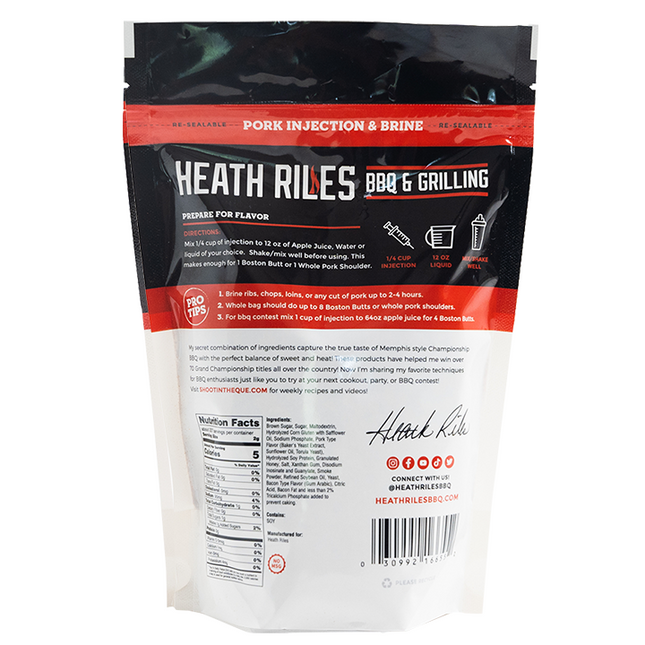 Heath Riles BBQ Pork Injection 16oz