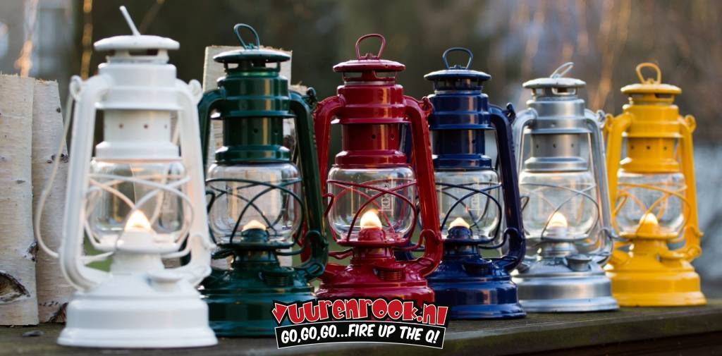 Original Feuerhand Storm Lantern Green