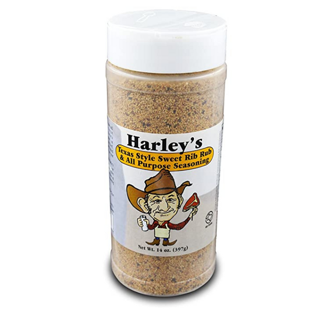 Harley's Texas Style Sweet Rib Rub & All Purpose Seasoning 14oz