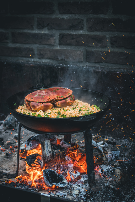 The Windmill Cast Iron Paella Pan / Sauté Pan