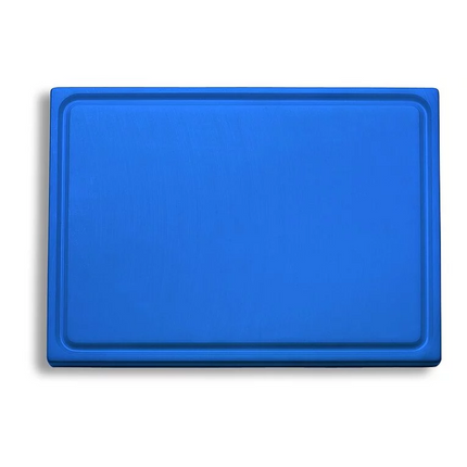 F-Dick Plastic Cutting Board with Drip Edge HACCP Blue