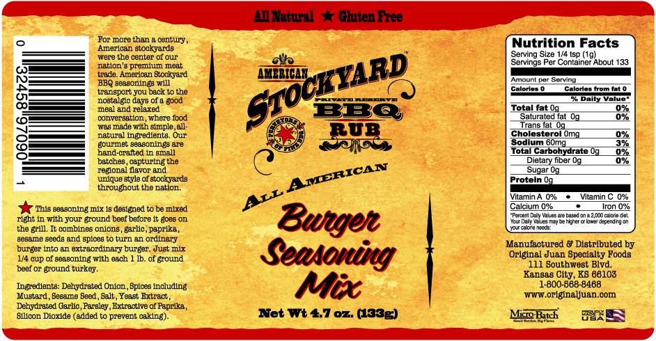 Stockyard Burger Mix 4.7oz