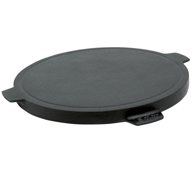 Vorgewürzte Plancha-Grillplatte aus Gusseisen von Big Green Egg (Groß/XLarge/XXLarge).