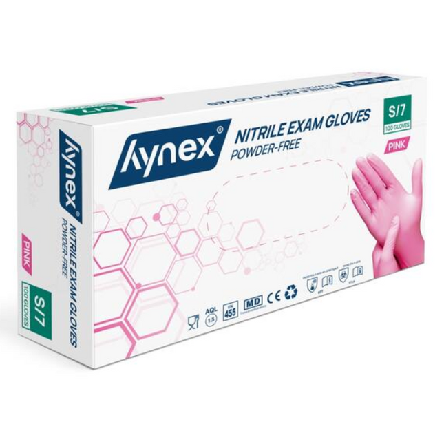 Hynex Nitrilhandschuhe Xtra Strong Pink 100 Stück Klein