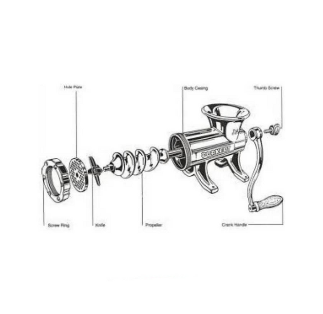 Porkert no22 Screw Ring / Wormhuis Moer