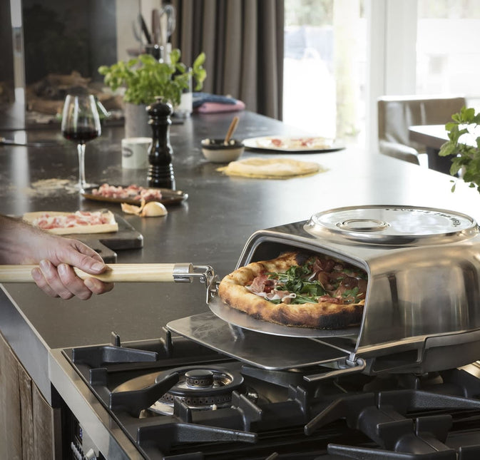 Fernus Stovetop Pizzaoven Pure Polished Aluminium