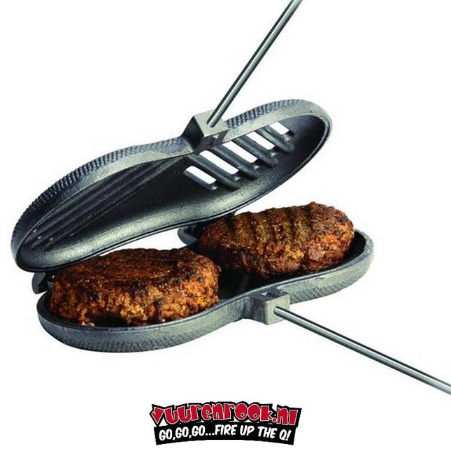 Rome Pie Iron Double Burger Griller