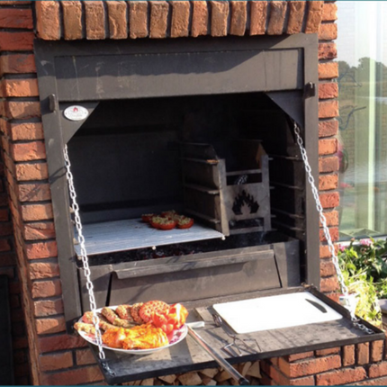 Home Fires Braai 800 Eingebaut