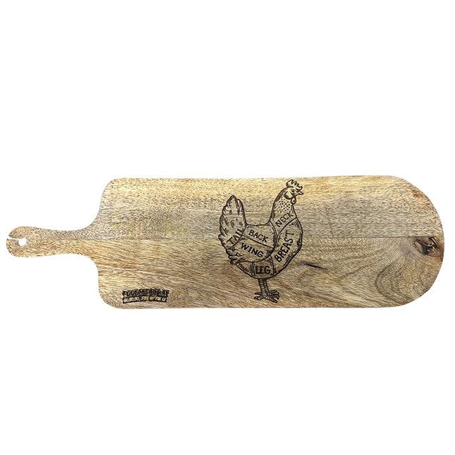 Oak Serving Board Chicken 49.5 x 15 x 2.2 cm