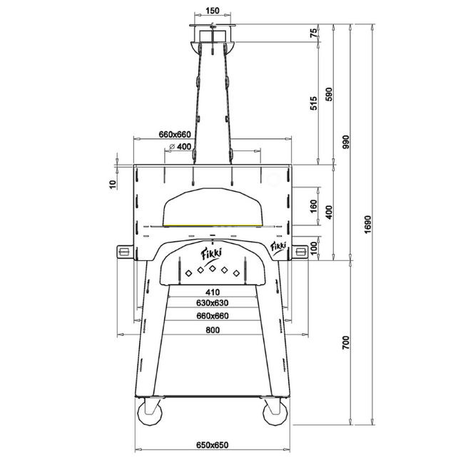 Fikki Outdoor Oven Level 'De Luxe'