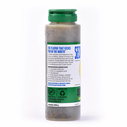 Secret Aardvark Serrabanero Green Hot Sauce 8 oz