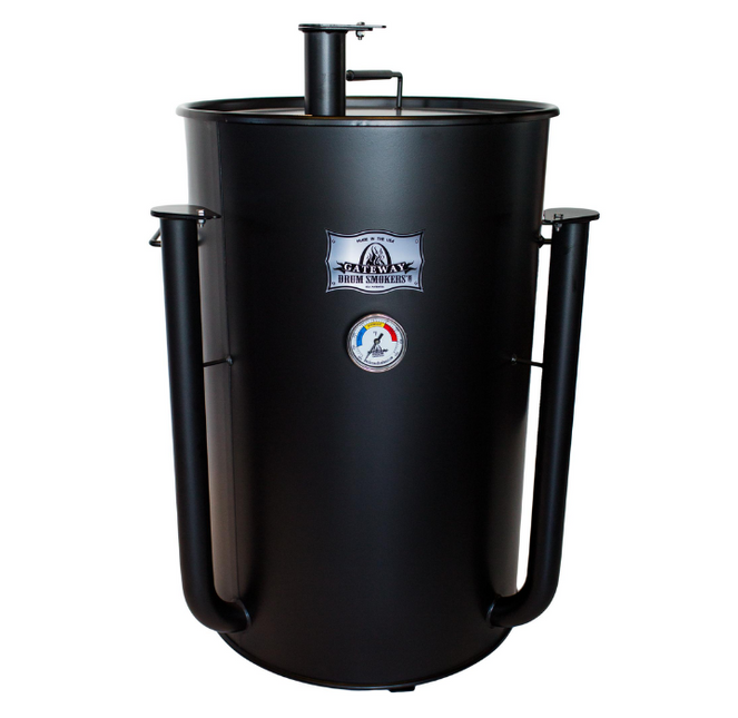 Gateway Drum Smoker – 55 Gallonen, mattschwarz, ohne Platte