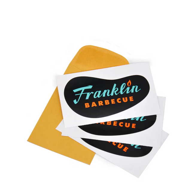 Franklin Barbecue-Aufkleber, 3er-Pack