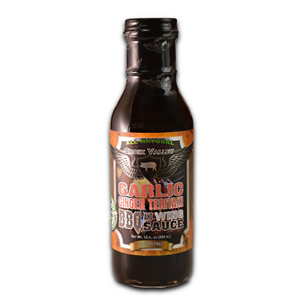 Croix Valley Garlic Ginger Teriyaki BBQ &amp; Wing Sauce 12 oz 