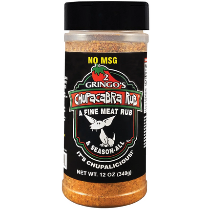 2 Gringos Chupacabra BBQ Rub NO MSG 12 oz