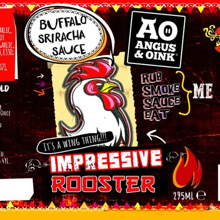 Angus&amp;Oink Impressive Rooster Buffalo Sriracha 295 ml