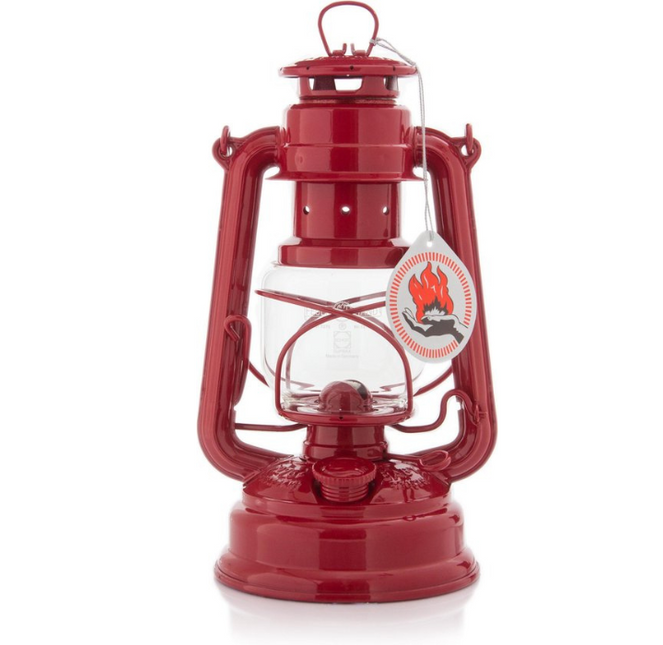 Original Feuerhand Storm Lantern Signal Red