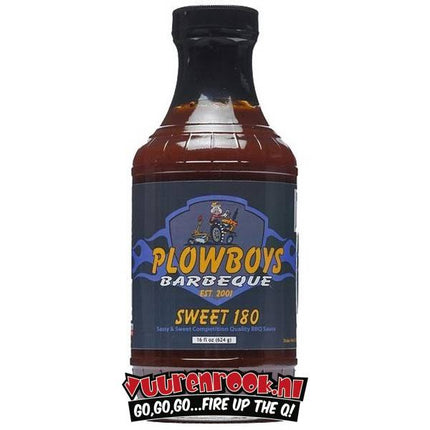 Plowboys Barbecue Sweet 180 BBQ Sauce 16oz