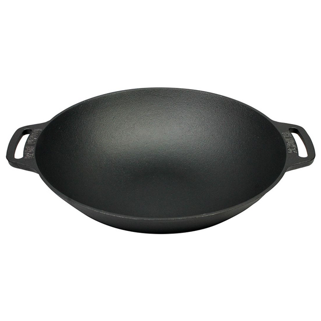 Valhal Outdoor Cast Iron Wok pan 36 cm