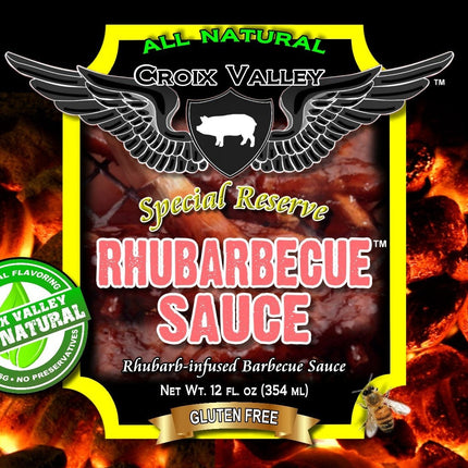 Croix Valley Rhubarbecue BBQ Sauce 12 oz