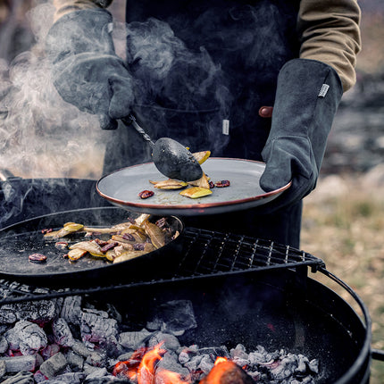 Barebones Cowboy Fire Pit Grill System