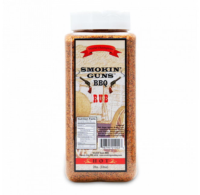 Smokin' Guns BBQ Hot Rub 32oz