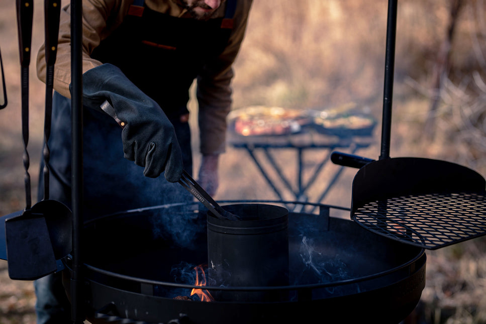 Barebones Cowboy Fire Pit Grillsystem