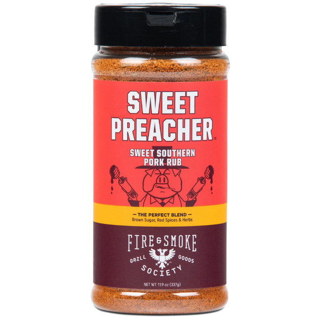 Fire&Smoke Sweet Preacher Sweet Southern Pork Rub 11.9 oz