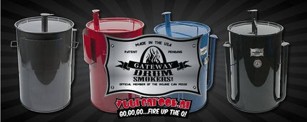 Gateway Drum Smokers - 55 Gallon Logo Plate Rood