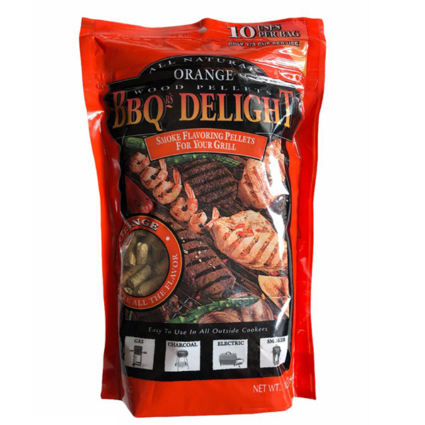 BBQ Delight Orange BBQ Pellets 450 grams