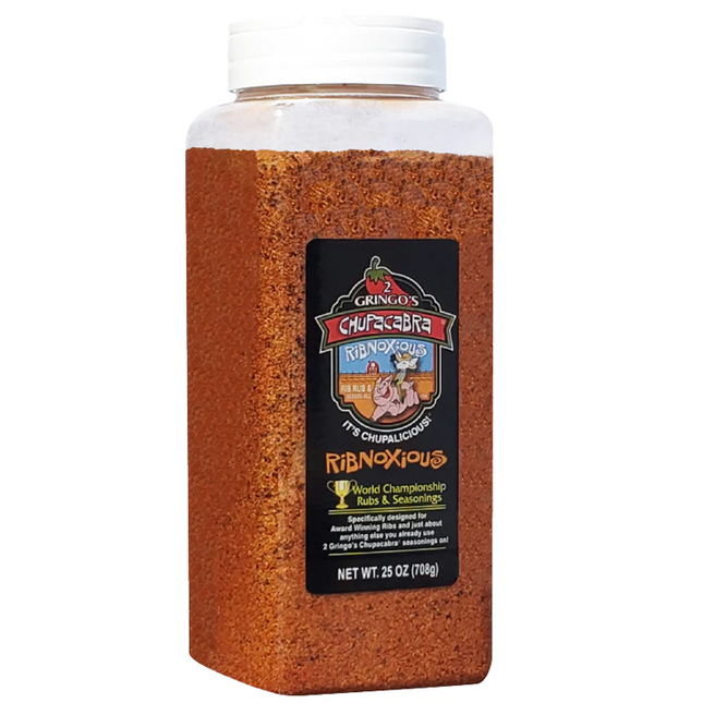 2 Gringos Chupacabra Ribnoxious BBQ Rub 25 oz