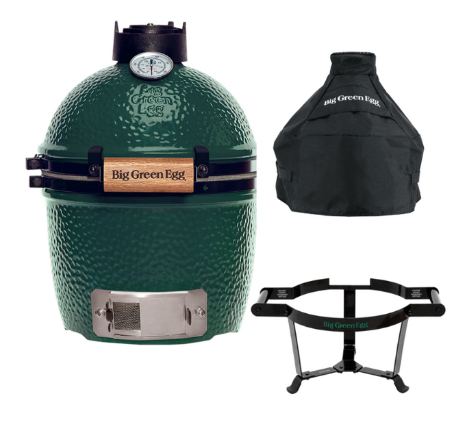 Big Green Egg Mini + Carrier + Cover